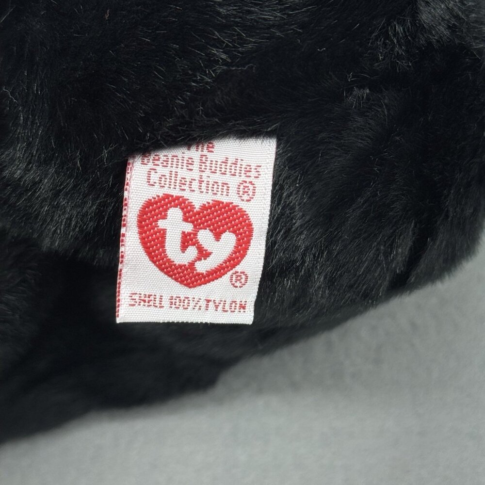 Vintage Congo Gorilla Black Plush Stuffed Animal TY Beanie Buddies 1999 12" - Picture 6 of 11